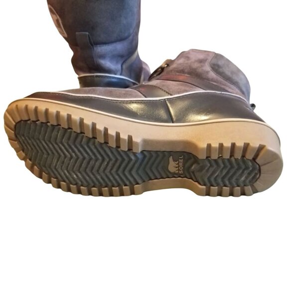 SOREL Tivoli II Waterproof Winter Boot 40.5 9.5 Faux Fur Cuff Suede Insulated - Picture 10 of 10